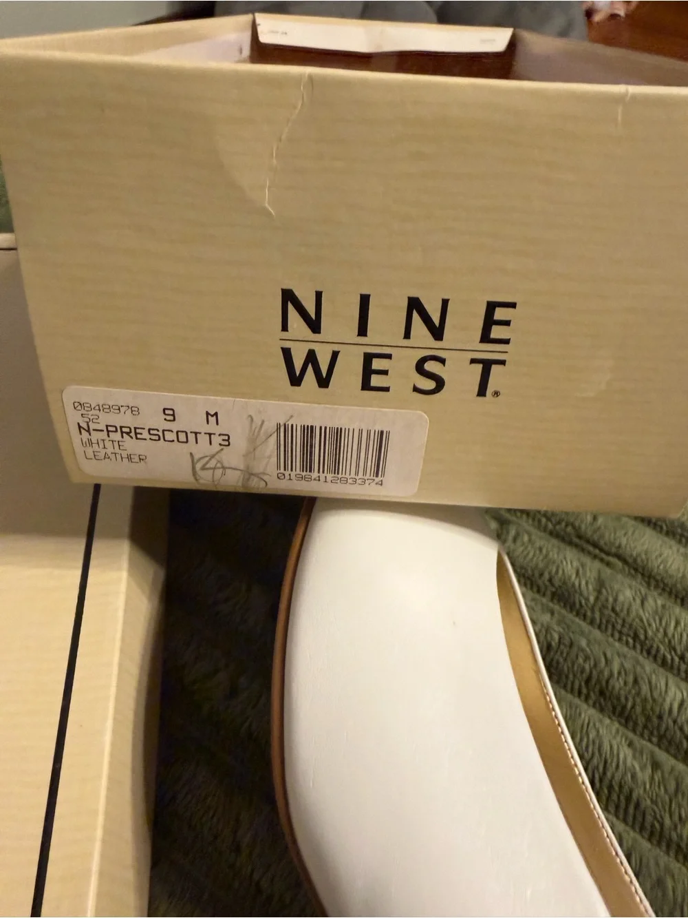 Nine West Vintage cream Leather Pumps Prescott